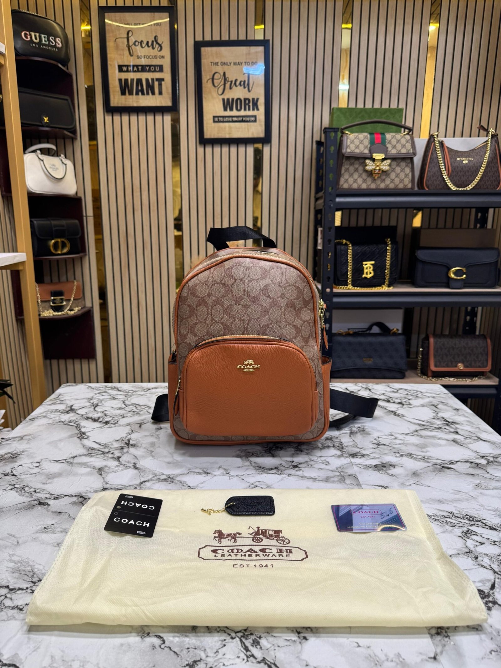 COACH COURT BAG PACK WITH DUST BAG PACKING