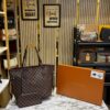 LOUIS VUITTON NEVER FULL BROWN CHEKS